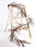 EV-104N Primitive Pip Berry Garland in Burgundy Color W/ Rusty Metal