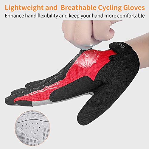 image for Lanyi Cycling Gloves Bike Gloves Mens Womens Touch Screen Full Finger 