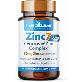 Zinc7: 7-in-1 Zinc Complex 50mg - Maximum Absorption for Immune Defense, Deep Sleep &amp; All-Day Energy | Hormone Balance, Mental Focus &amp; Metabolism Support | 60 Vegan Capsules
