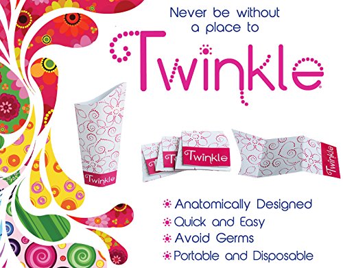 Twinkle Cup - The First Disposable Powder Room That Provides Females Freedom Like Never Before! (Twelve (12) Pack)