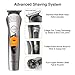 Bienna 7 in 1 Men Shaver Electric [Wet Dry] Hair Clippers Nose Ear Beard and Mustache Trimmer Professional Multifunctional Rechargeable Cordless Male Trimming Grooming Kit with 3 Guide Combs for Men