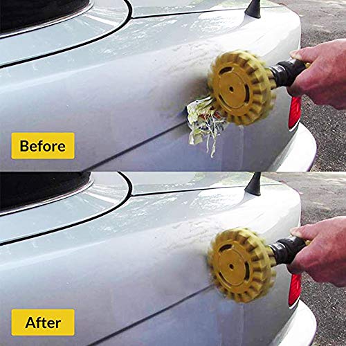 Muye 4"(100mm) Pneumatic Degumming Disc Universal Rubber Eraser Wheel For Remove Car Glue Adhesive Sticker Car Tire Polishing Wheel - Thumbnail 6
