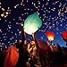 Set of 10 White Sky Lanterns - Chinese Flying Wish Lights