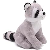 Unipak Brad's Forest Animal Baby Raccoon Plush Figure Toy, Kids Toddler Baby Stuffed Animal Toy, 4-inch Height