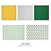 10Pcs Faux Leather Sheets Plaid Printed and Glitter Synthetic Leather Fabric Sheet for Earrings Hair Bows and Craft Making (Green)