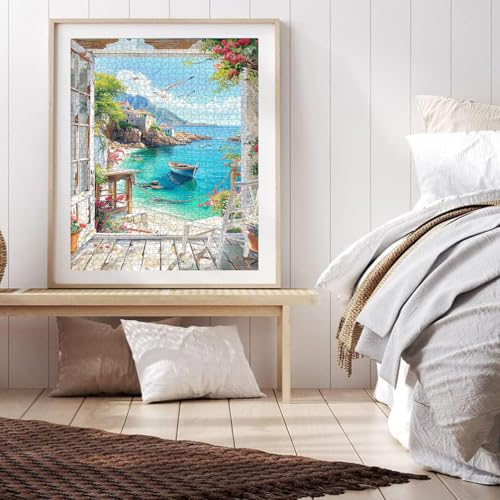 1000 Piece Adult Landscape Jigsaw Puzzle, Impossible Classic Jigsaw Puzzles, Skill Game for the Whole Family, Colorful Puzzle Laying Game Home Decoration 70 x 50 cm