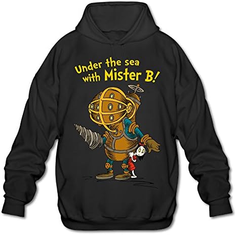 PTR FashionsPTR Men's Hooded Sweatshirt - Bioshock Cartoon Role Black