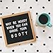 Oak Frame Felt Letter Board with Letters (10