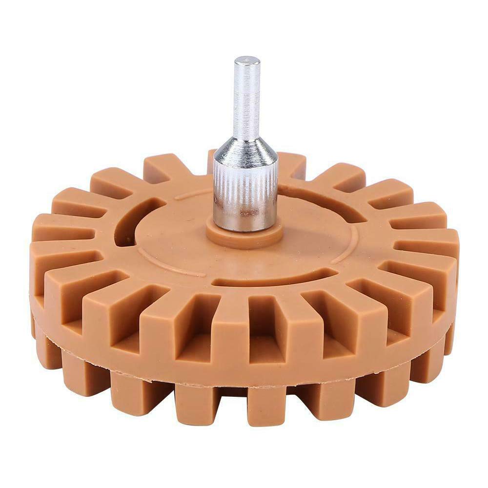Gasea 20mm Decal Removal Eraser Wheel, Wheel Rubber Eraser with Power Drill Adapter Removing Pinstripes Stickers Labels Adhesives, Decals from Cars RVs Boats