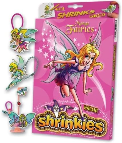 Shrinkles Shrink Art Plastic Bumper Box Activity Set Manga Fairies