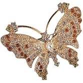 Agemoss crystal rhinestone brooch, artificial pearl brooch anti exposure collar safety pin sweater shawl clip suitable for ladies and girls wedding party decoration daily holiday gift accessories