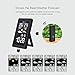 DIGOO DG-TH11300 Wireless In&Outdoor Hygrometer Thermometer Color Weather Staion, 3 Channels outdoor sensor, Wide Visual Angle With Forecast Sensor,Dual Alarm Clock Setting