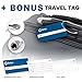 Travel Space Saver Bags (Includes Luggage Tag & Shoe Bag) Roll-Up Compression Storage Bags for Clothes (No Vacuum Needed) Packing Organizers for Travel and Home Storage. By Solse