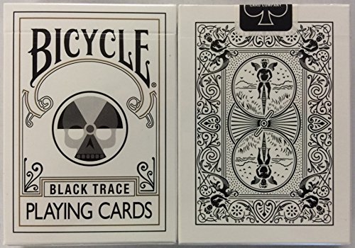 Bicycle Black Trace Playing Cards Nuclear Bad Apple Design