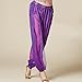 MUNAFIE Belly Dance Harem Pants Arabic Halloween Lantern Shiny Pants Fancy Pants US0-14 Purple