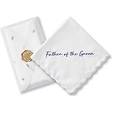 Truliva Wedding Gifts: Mother & Father of the Bride Handkerchiefs, Something Blue