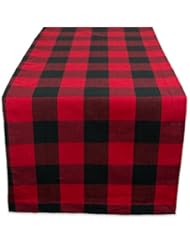 DII Cotton Buffalo Check Table Runner for Family Dinners or Gatherings, Indoor or Outdoor Parties, & Everyday Use (14x72