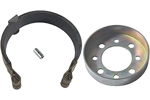 COEFEPIY New upgrade 4" Band Brake & 4" Brake Drum with clip & Pin Kit for Go Kart Yard Cart Mini Bike ATV