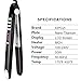 KIPOZI Pro Flat Iron with Titanium Plate 1Inch Hair Straightener for All Hair Types 450 Degrees Heat Up Fast Anti Frizz Black