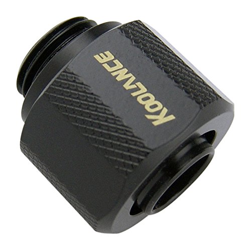 KoolanceFIT-V10X13-BK Compression Fitting for 10mm x 13mm (3/8in x 1/2in) *Black*, G 1/4 BSPP