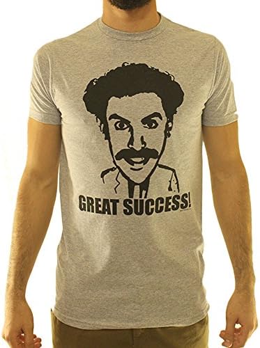 Borat Great Success! Licensed Men's Grey T-shirt