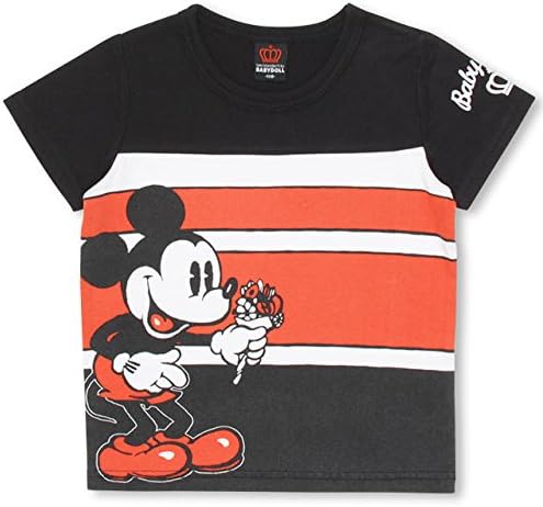 Amazon Babydoll ベビードール 親子ペア ディズニー ボーダーキャラクター Tシャツ 子供服 男の子 女の子 ベビー キッズ お揃い リンクコーデ ペアコーデ Disneycollection 01k Tシャツ カットソー 通販