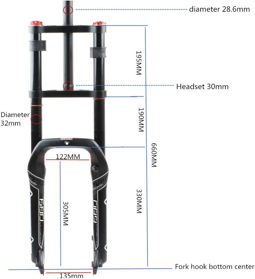 20 fat tire suspension fork