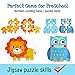Kolimix Wooden Shapes Puzzle Jigsaw for Kids Age 3+ Years Old, Animals Insects Patterns Sorting Games Kindergarten Preschool Montessori Educational Toys for Toddlers for Children Boys Girls 12 Pack
