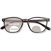 ZESAKER Bifocal Reading Glasses for Women Blue Light Blocking Clear Top Bifocal Computer Readers with Spring Hinges