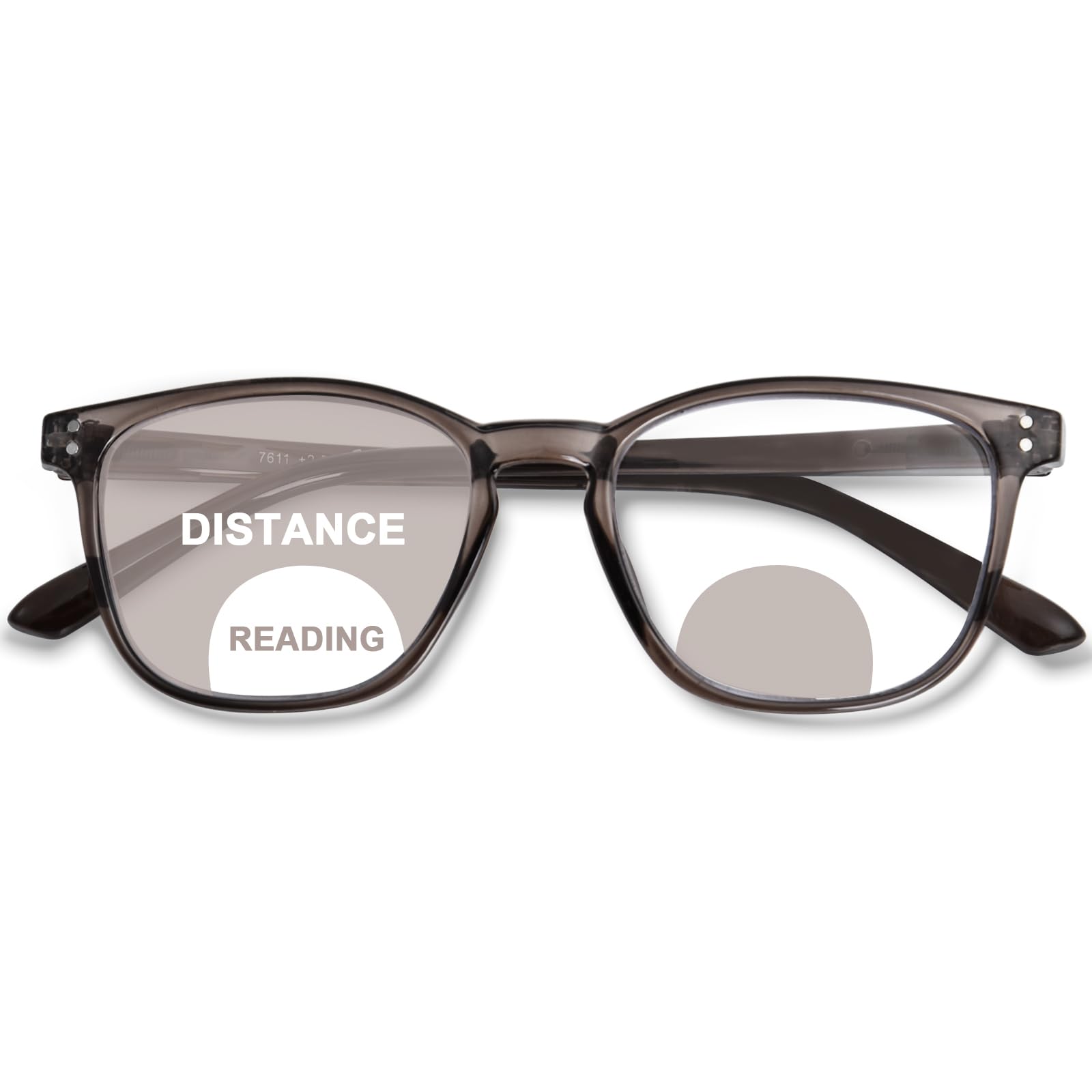 Photo 1 of ***DAMAGED - SEE NOTES/PICTURES***
ZESAKER Bifocal Reading Glasses for Women Men Clear Top Bifocal Readers for Women Blue Light Blocking Computer Eyewear Glasses with Spring Hinges (Grey Brown, 1.5)