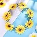 Frcolor Sunflower Headband Floral Flower Crown Hair Band Hair Wreath Headpiece (Garland)