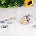 LOVMOMENT Lovmoment Pendant of Necklace Gold and Rose with Rhinestones Snaps Jewelry