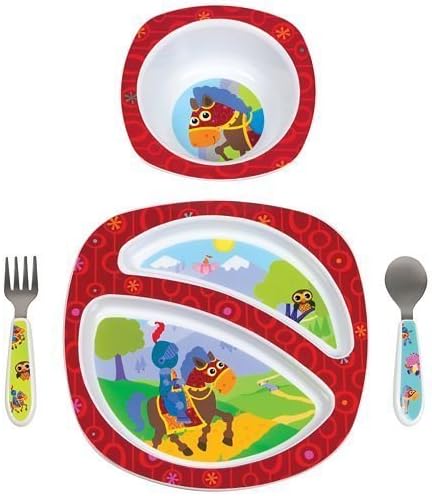 Lamaze Sir Prance-A-Lot 4 Piece Feeding Set