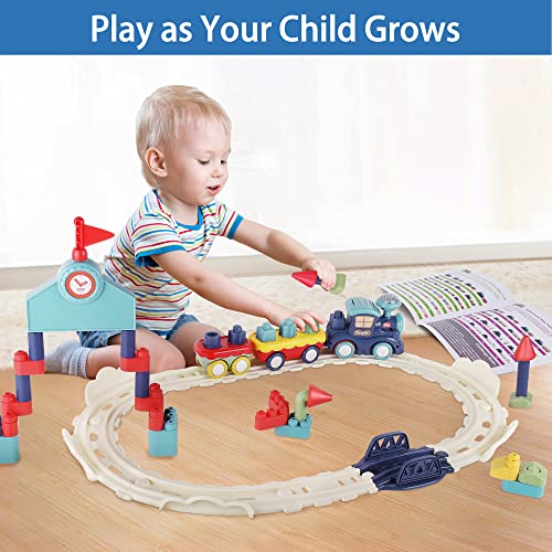 iPlay, iLearn Toddler Musical Train Set Toys, Kids First Electric