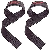 Harbinger Padded Cotton Lifting Straps with NeoTek Cushioned Wrist (Pair)