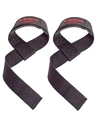 Harbinger Padded Cotton Lifting Straps with NeoTek Cushioned Wrist (Pair)