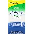 llergan Refresh Plus Lubricant Eye Drops Single-Use Vials - 100 Containers -3 Pack (300 Count Total)