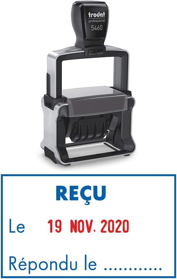 Trodat 5460L1 Metal Line 4.0 Tampon Dateur encrage automatique