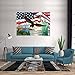 TOCARE 5D Diamond Painting Kits for Adults 20x14Inch Round Full Drill Diamond Art Kit for Adults Teens God Bless USA Independence Day Liberty