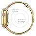 Mostof Compatible Apple Watch Band 38mm 42mm, Stainless Steel Mesh Strap with Case Protector Replacement for Apple Watch Series 1/2/3 Men Women, Gold