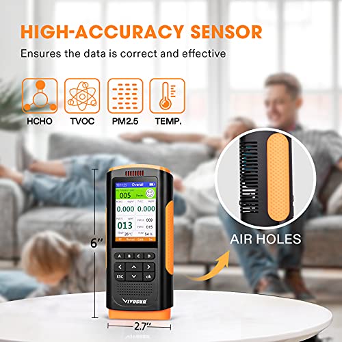 VIVOSUN Air Quality Monitor Indoor Pollution Detector Formaldehyde