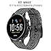 TRUMiRR Watch Band for Fossil Men's Gen 5 Carlyle/Gen 5 Garrett/HR, Canvas Nylon Watchband Steel Buckle Strap for Fossil Men's Collider HR/Gen 5E 44mm / Gen 4 Explorist HR