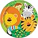 Safari Animal Party 16 Guest - Great for Jungle or Zoo Themed Birthday - Plates, Cups, Napkins, Tablecloth, Balloons, Masks, Tattoos, Loot Bags, Candles, Blowouts, Cutlery - Spoons, forks, Knives