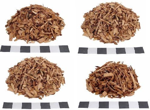 CharcoalStore Sampler Wood Smoking Chips Medium (8 Pounds) 2 pounds each of Hickory, Apple, Pecan and Bourbon Barrel