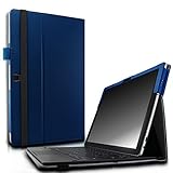 Galaxy TabPro S 12 case, Infiland Folio Premium PU Leather Slim Stand Cover Case For Samsung Galaxy TabPro S 12-Inch 2016 Release Tablet, Navy