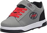 Dual Up X2 Solid Sneaker, Grey/black/Red, 4 M US Little Kid