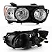AKKON - For 2012-16 Chevy Sonic Passenger Side Only Halogen Headlight Assembly Black Housing Clear Lens