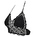 Lisli Women's Sexy Cami Sleeveless Crop Tops Camisole Bikini Tops Vest (Black)