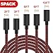 TNSO MFi Certified Phone Cable 4 Pack [3/6/6/10FT] Extra Long Nylon Braided USB Charging & Syncing Cord Compatible Phone Charger Xs/Max/XR/X/8/8Plus/7/7Plus/6S/6S Plus/SE/iPad/Nan More