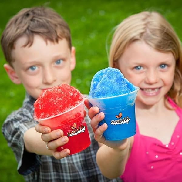 SYRUVIA SNOW CONE SYRUP 12.7OZ – STRAWBERRY SYRUP FOR SHAVED ICE, SNOW CONES, SLUSHIES, ITALIAN SODA, POPSICLES. KOSHER, DAIRY FREE